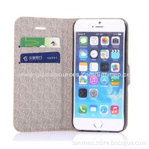 Leather case for iPhone 6, comfortable waterproof, leopard print ultra-thin holder walletNew